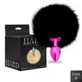 Plug de Metal PomPom Escuro Hard (HA115-ST607) - Rosa