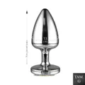 Plug Less G Cromado Com Pedras Cravejadas em Strass (HA155C) - Dourado