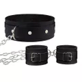 Kit Coleira E Algema Com Corrente La Pimienta (L184) - Preto