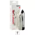 Vibrador Personal Metálico Com Capa Transparente (MV039) - Cromado