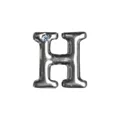 Letras Para Personalização Cromada (HA180C). - H