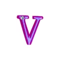 *Letras Para Personalização Rosa (HA180R). - V