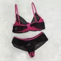 Conjunto Liz (DR4513) - Preto c/ Roxo