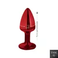 Plug Metálico G Signos Libra (HA164LI) - Vermelho