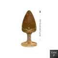 Plug de Plástico P Less Com Glitter (HA165) - Dourado