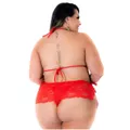 Fantasia Mini Assanhadinha Plus Size (PS2110) - Vermelho