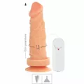 Prótese 15x15cm Com Vibro e Ventosa (SSV008V-ST399) - Bege