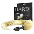 Plug de Metal Dourado Com Cauda Hard (HA117D-ST608) - Degradê Bege