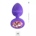 *Plug De Silicone M Roxo (SX274) - Pedra Rosa