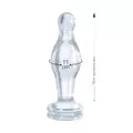 *Plug em Vidro Com Esfera na Ponta Love Toy SI (5710) - Translúcido