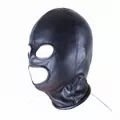 *Capuz Com Aberturas Para Olhos e Boca Bondage Kits SI (5890). - Preto