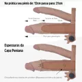 Capa Peniana Para Dupla Penetração Com Vibro VP (CA055) - Marrom