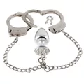 Kit Algema e Plug Cravejado M (HA147). - Cromado