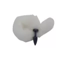 Plug de Plástico P Less Preto Com Cauda (HA168P) - Branco