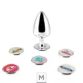 Plug de Metal M Personalittè (HA186) - Cromado