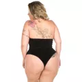 *Body Veludo Plus Size (PS2057) - Preto