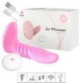 Vibrador Sobe e Desce Com Controle Sex Massager SI (6038). - Rosa