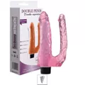 Prótese Dupla Com Vibro Double Experience SI - (8219) - Rosa
