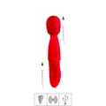Vibrador Recarregável Duplo Double End VP (AV041) - Vermelho