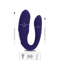 Vibrador Para Casal Recarregável Viviana SI (6921) - Roxo