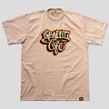 Camiseta GRAFFITI COM CAFÉ - Bege