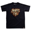 Camiseta Graffiti com Café - Preta