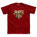 Camiseta Graffiti com Café - Vermelha
