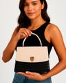 Bolsa Estruturada Feminina - Black e Bege