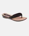 Chinelo Anatômico Jasmim - Preto / Palmilha Bege