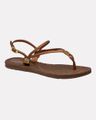 Sandália Hibisco - Bronze / Moca