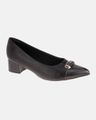 Scarpin Salto Baixo Jade - Preto 