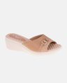 Tamanco Anabela Papoula - Nude / Off White 