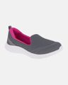 Slip On Begônia - Grafite / Fucsia
