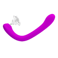 *Vibrador Ponta Dupla Alex(VB128-CZVB128) - Magenta