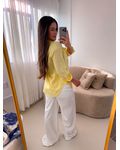 Camisa linho Beatriz Amarelo