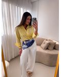 Camisa linho Beatriz Amarelo