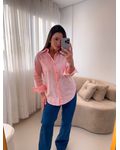 Camisa linho Beatriz Rosa