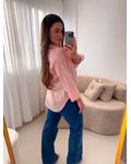 Camisa linho Beatriz Rosa