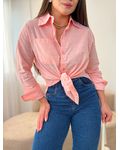 Camisa linho Beatriz Rosa