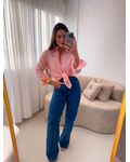 Camisa linho Beatriz Rosa