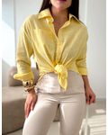 Camisa linho Beatriz Amarelo