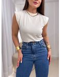 Blusa Muscle Bia Off White