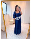 Vestido Longo Bianca Azul Marinho