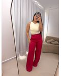 Calça Pantalona Brenda Vermelho