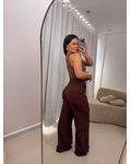 Calça Pantalona Brenda Marrom
