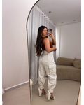 Calça cargo Betina Off White