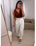 Calça cargo Betina Off White
