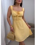 vestido floral Dandara Amarelo