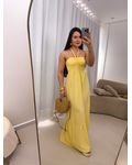 Vestido longo Emili Amarelo