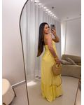 Vestido longo Emili Amarelo